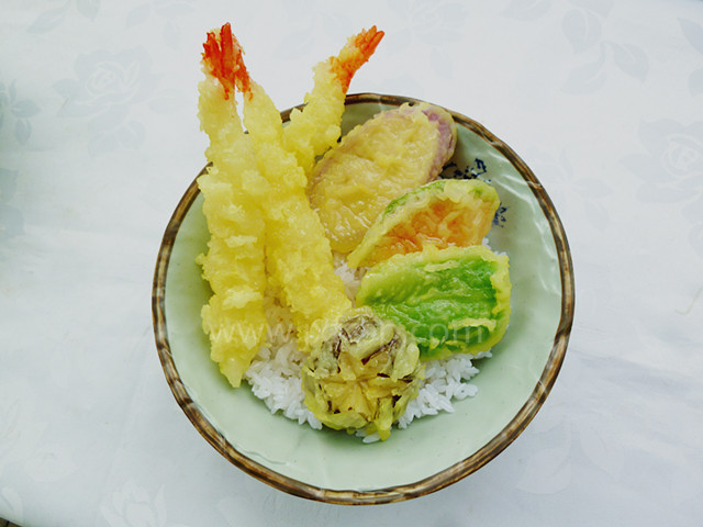 <b>食物模型 日式天婦羅飯模型</b>