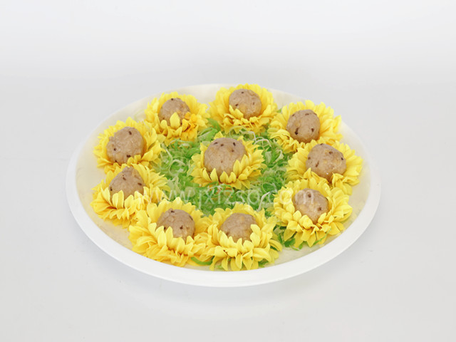<b>仿真食品模型 菊花炸魚球模型</b>