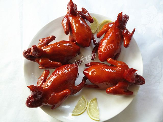 <b>樣品菜 生炸妙齡鴿模型</b>