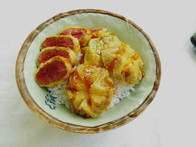 <b>假菜 香姑天婦羅飯模型</b>