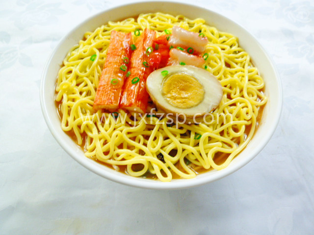 海鮮拌面食品模型