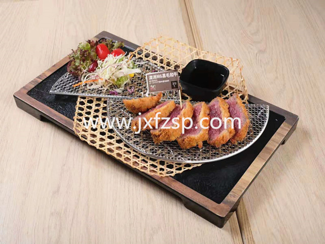 <b>仿真燒烤 M6黑毛牛和烤肉模型</b>