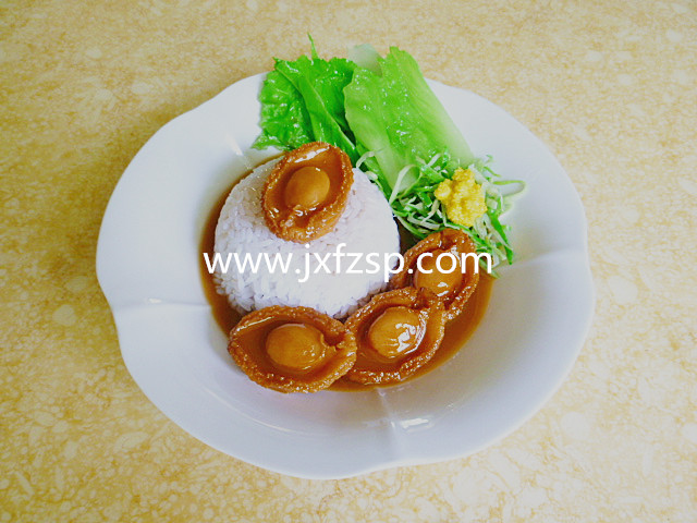 <b>仿真食品 鮑魚王蓋飯模型</b>