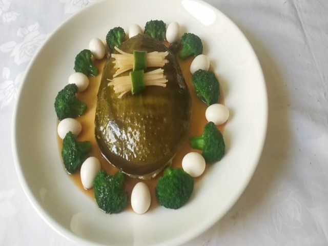 菜模 紅煟甲魚模型