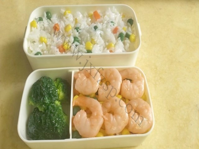 <b>蝦仁海鮮炒飯仿真菜模型</b>