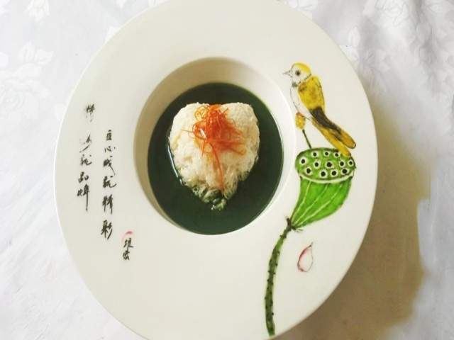 <b>食物仿真模型 荷香翡翠文思豆腐模型</b>
