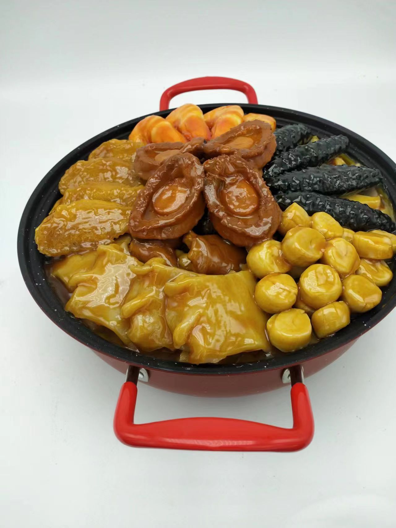食物模型 佛跳墻海參鮑魚盆菜